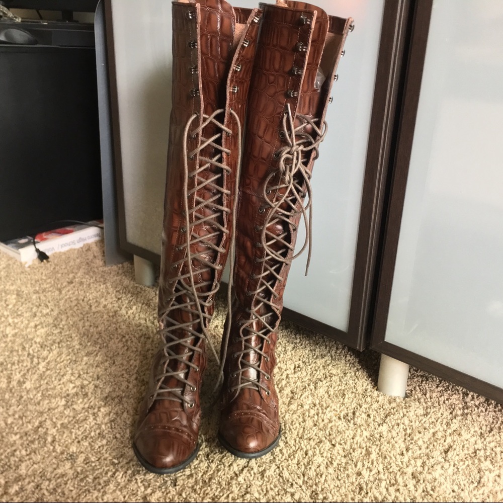 Jeffery Campbell brand new knee high boots size 9